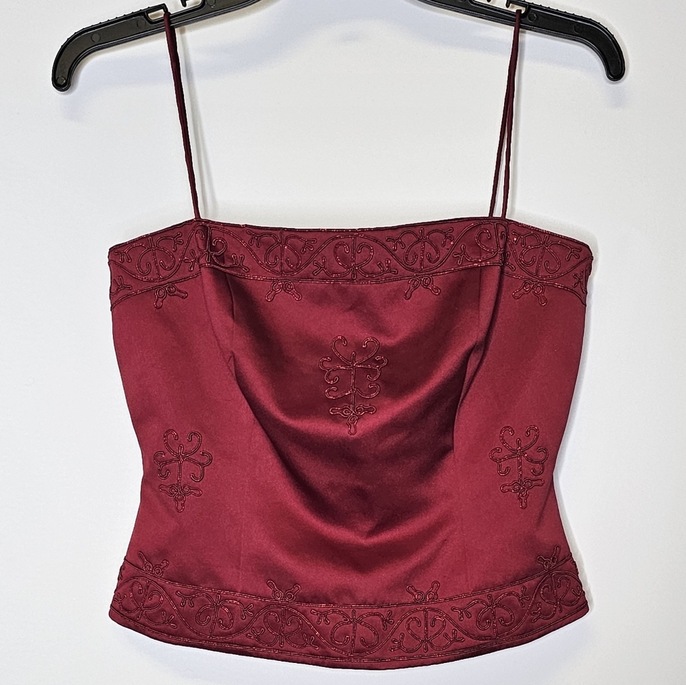 EUC Vintage Michaelangelo Red Formal Tank Top